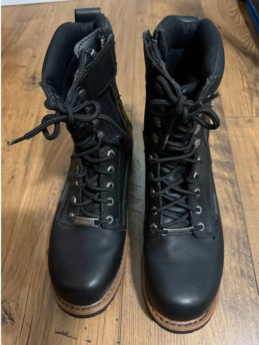 Harley Davidson Men’s Tyson Logger Black 7.5-inch boots D95188. Size 12M